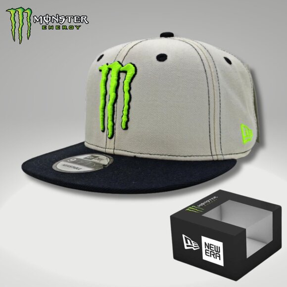 Hat Snapback New Era White Black Classic 9FIFTY Box & Sticker - Picture 1 of 5